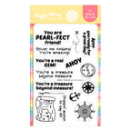 Waffle Flower Treasure Hunt Sentiments Clear Stamps 422081
