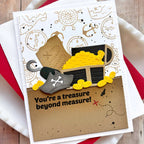 Waffle Flower Treasure Hunt Sentiments Clear Stamps 422081 map