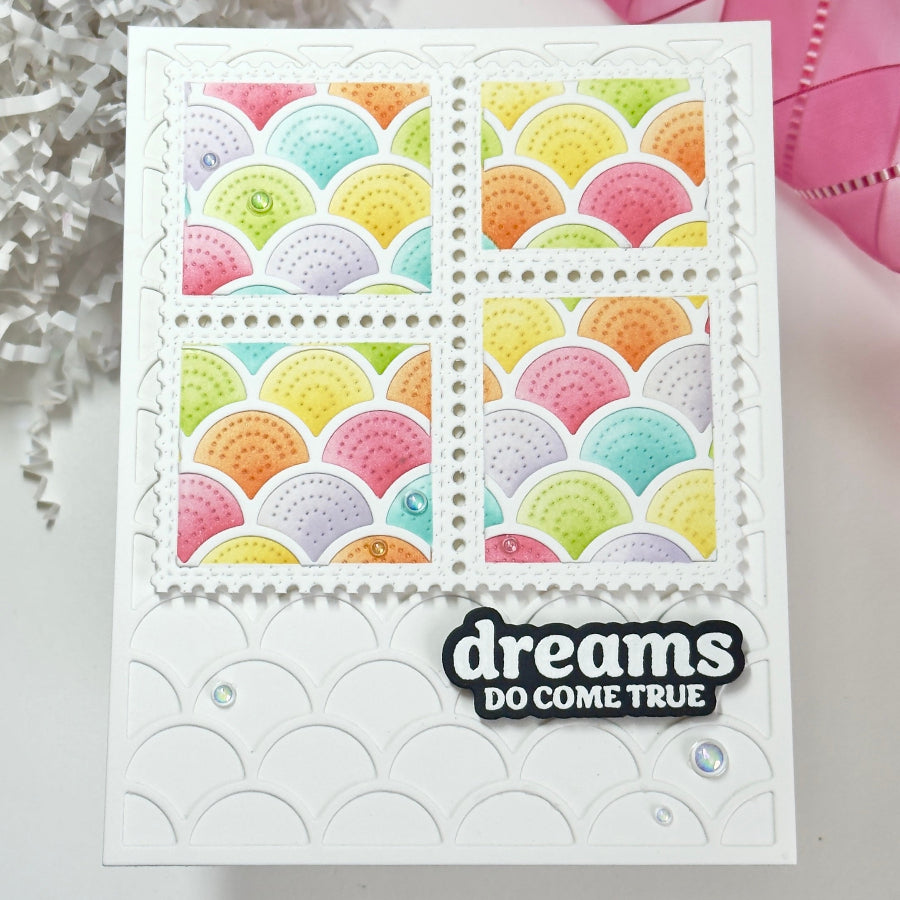 Waffle Flower Truly Deeply Sentiments Clear Stamps 422311 colorful waves