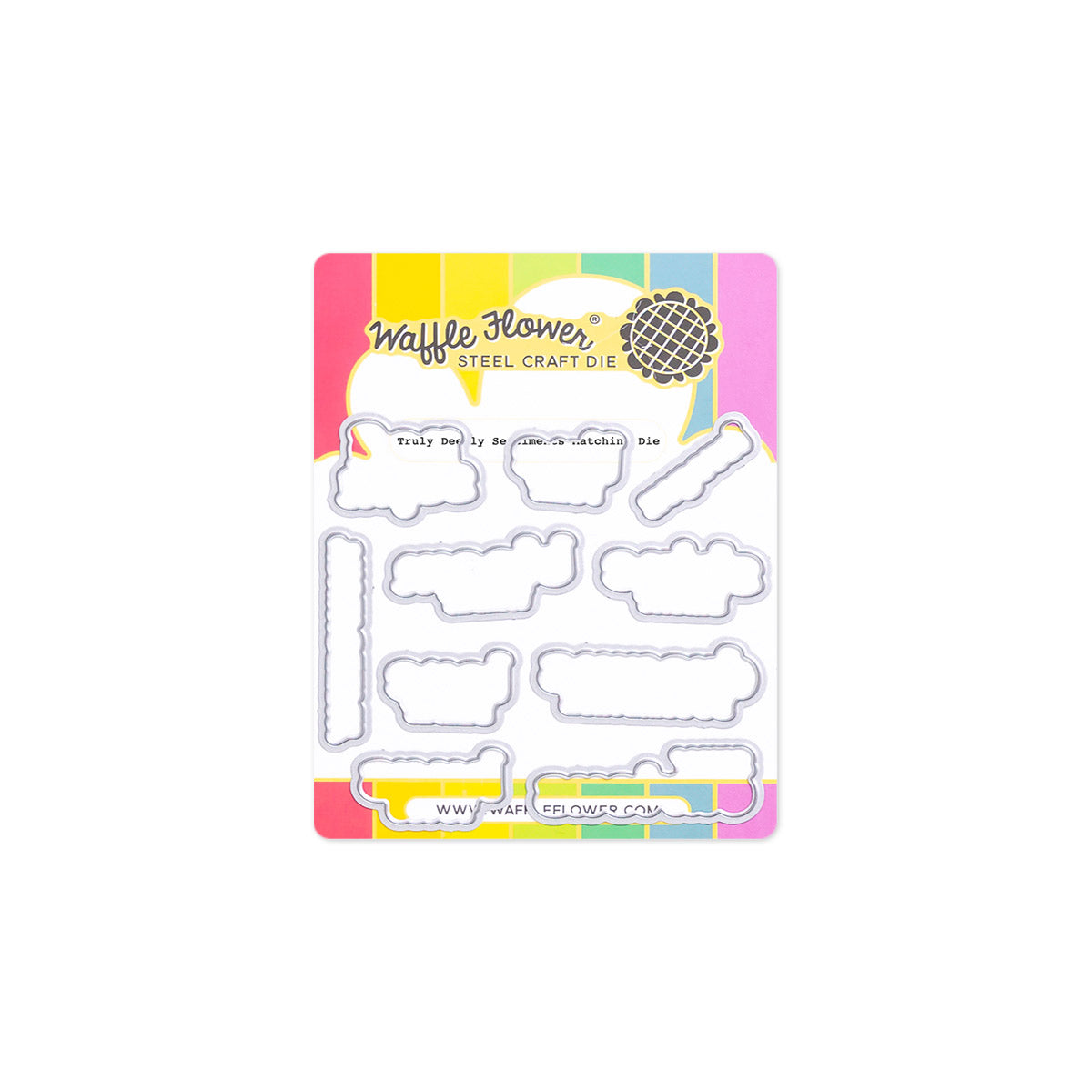 Waffle Flower Truly Deeply Sentiments Matching Dies 422312
