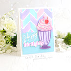 Waffle Flower Two-step Chevron Stencil Trio 421423* happy birthday | color-code:ALT01