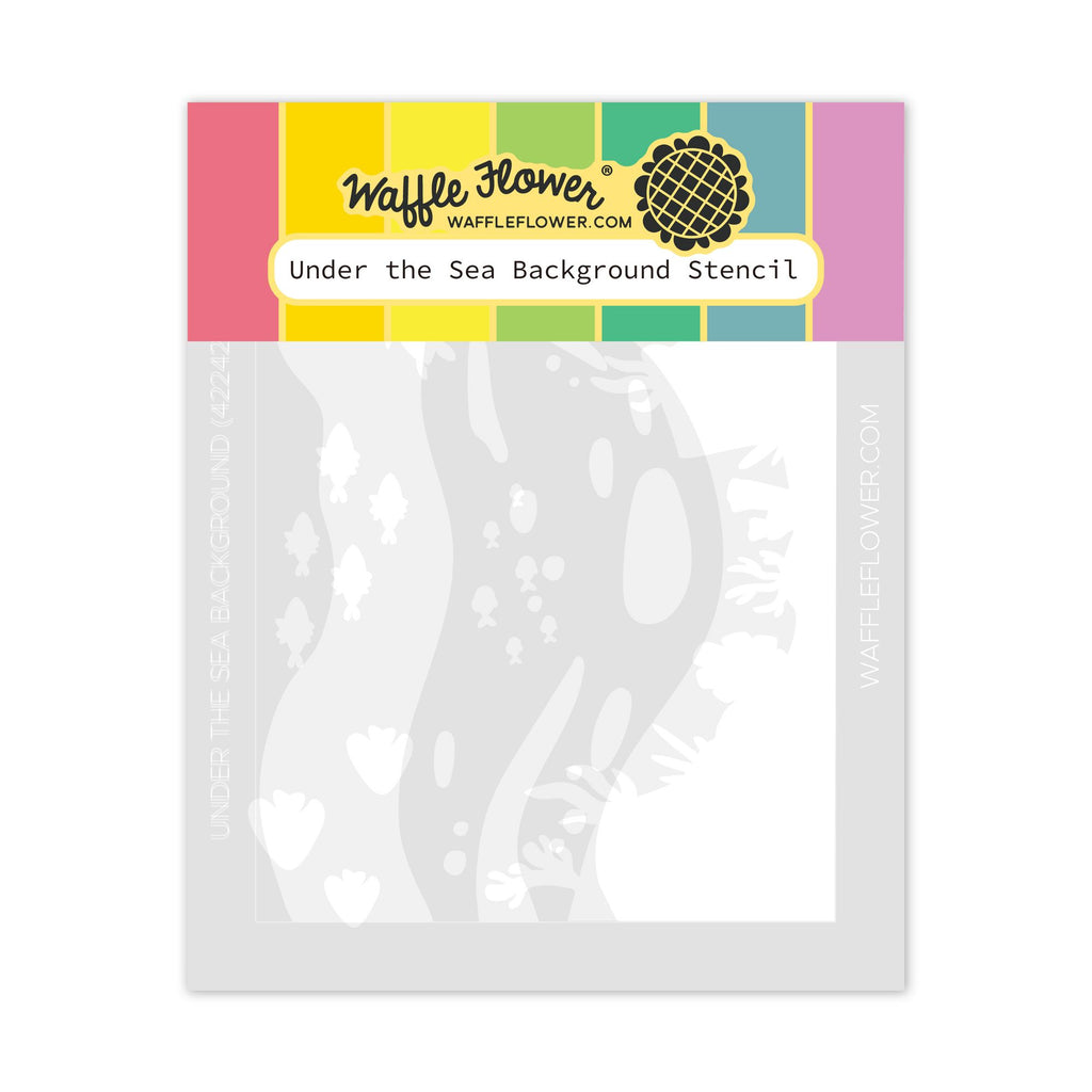 Waffle Flower Under the Sea Background Stencils 422425 1