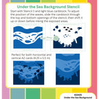 Waffle Flower Under the Sea Background Stencils 422425 background