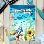 Waffle Flower Under the Sea Background Stencils 422425 sending hugs