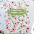 Waffle Flower Vintage Label 1 Clear Stamps 422061 happy birthday