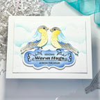 Waffle Flower Vintage Label 1 Clear Stamps 422061 warm hugs