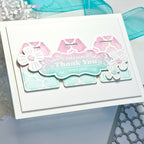 Waffle Flower Vintage Label 1 Inverted Clear Stamps 422063 with love