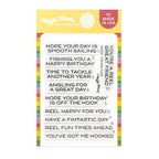 Waffle Flower Waffle Flower Fishing Puns Clear Stamp and Die Set product image 1