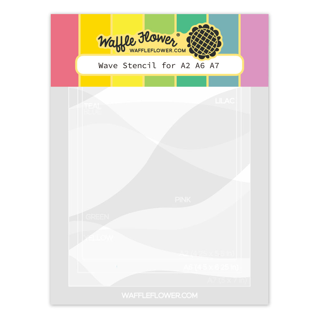 Waffle Flower Wave Stencils 422549