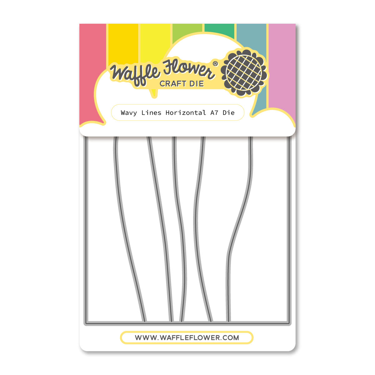Waffle Flower Wavy Lines Horizontal A7 Dies 422548