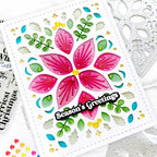 Waffle Flower Winter Floral Stencil, Die, and Stitching Die Set greetings | color-code:ALT01