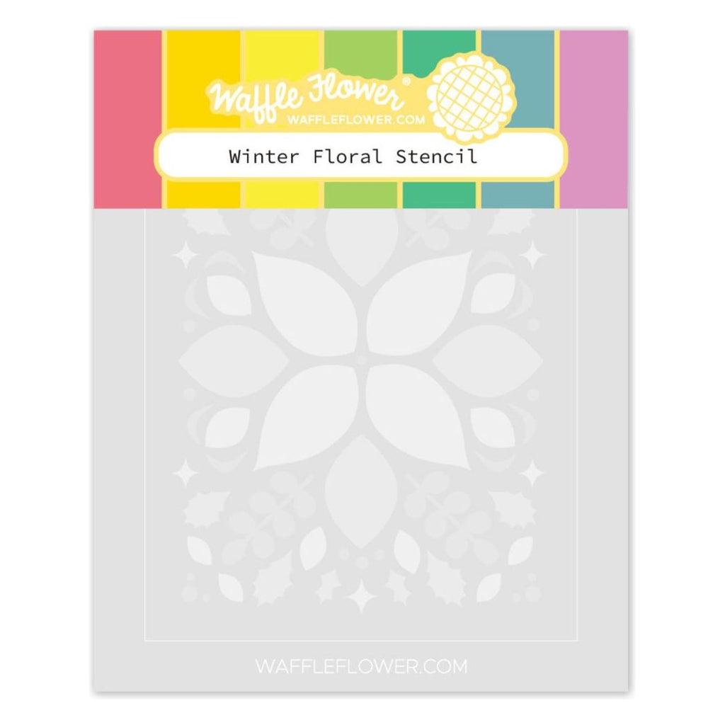 Waffle Flower Winter Floral Stencils 421755