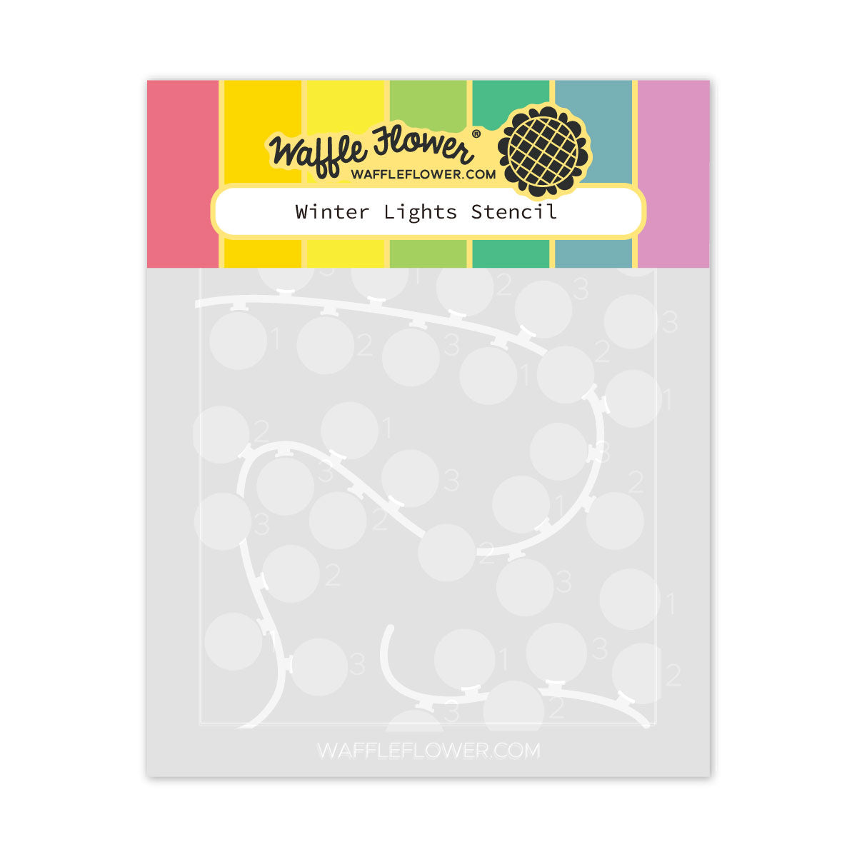 Waffle Flower Winter Lights Stencils 421883