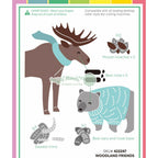 Waffle Flower Woodland Friends Dies 422247 layering guide