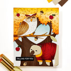 Waffle Flower Woodland Hugs Dies 422248 acorns and apples card