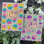 Waffle Flower Your Day Sentiments Clear Stamp and Die Set it's your day card amy rysavy | color-code:ALT01