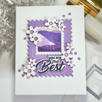 Waffle Flower Your Day Sentiments Clear Stamp and Die Set you are the best card