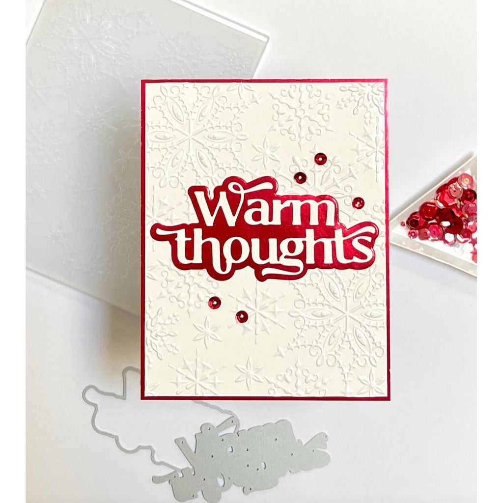 Simon Says Stamp Warm Thoughts Wafer Dies 1516sd Heart to Heart Warm Thoughts Card