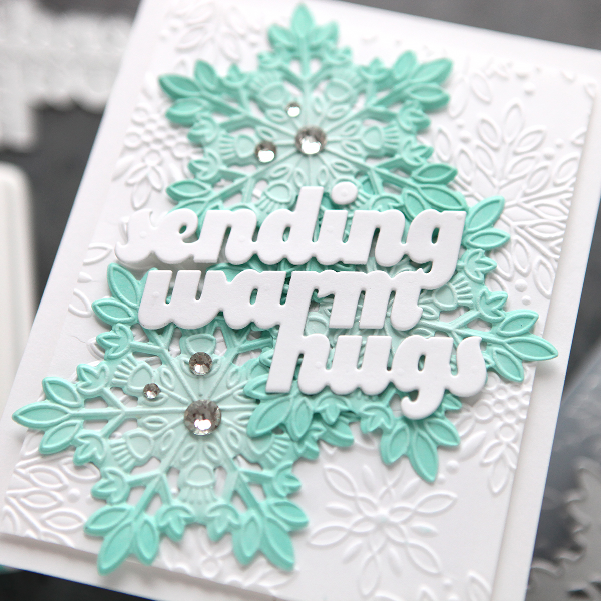 CZ Design Sending Warm Hugs Wafer Dies czd284 DieCember Hugs Card | color-code:ALT08