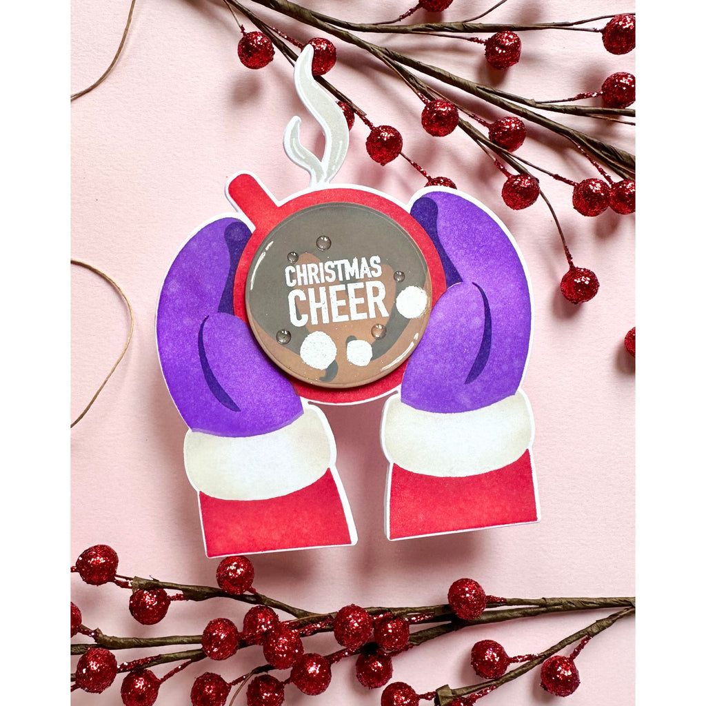 Simon Says Stamp Stencils Warm Mug 1105stc And Everything Nice Winter Card