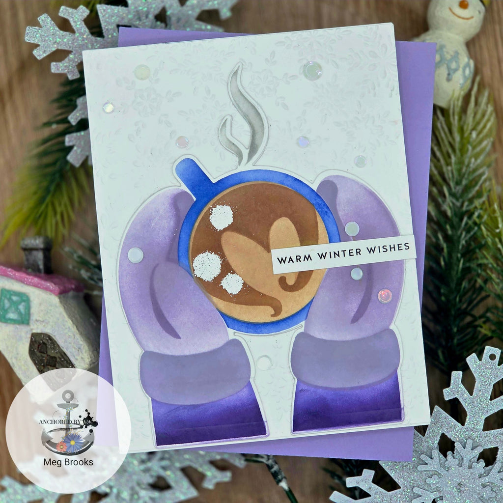 Simon Says Stamp Stencils Warm Mug 1105stc And Everything Nice Winter Card