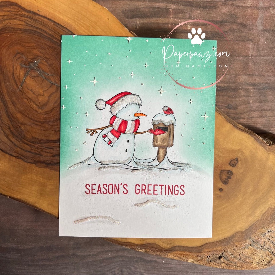 Simon Says Clear Stamps Warm Thoughts 1333ssc Christmas Card