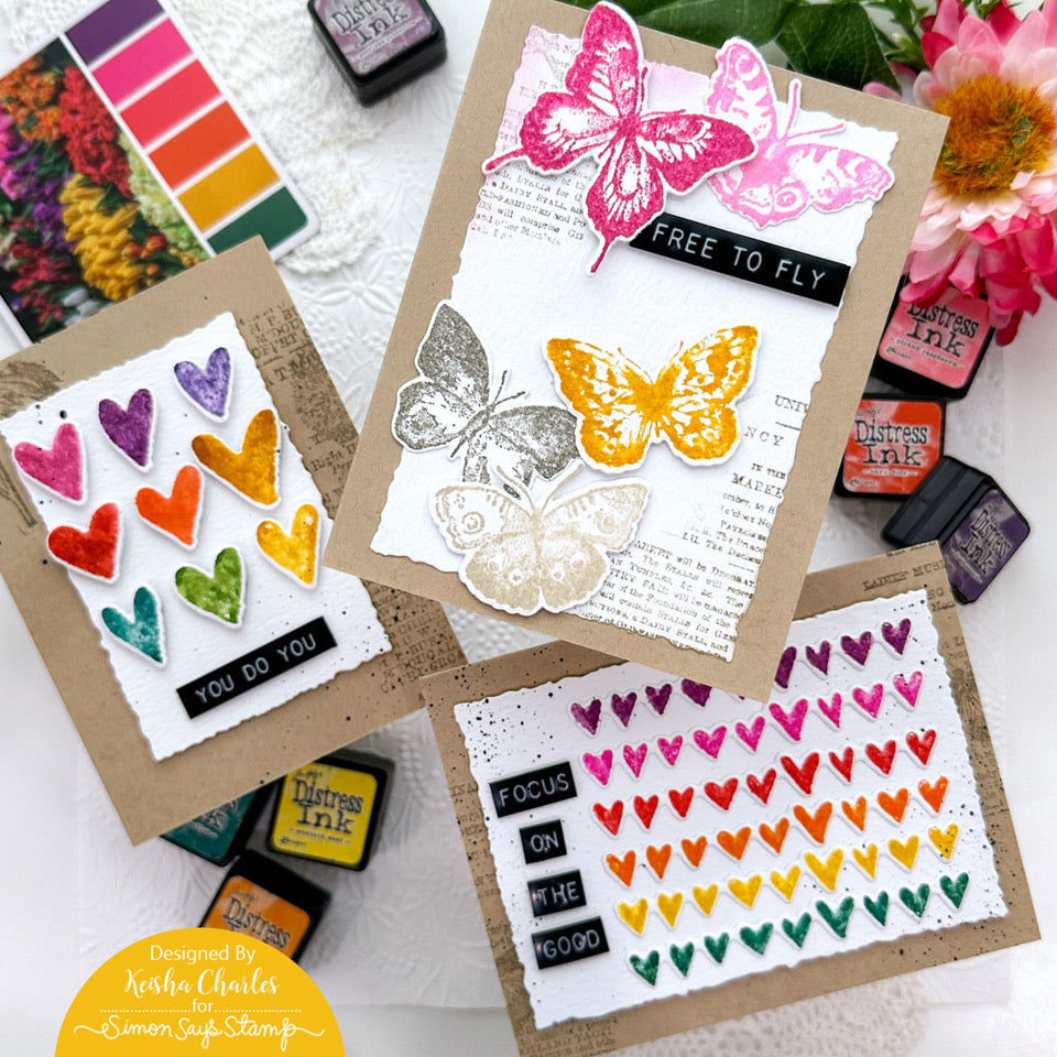 Simon Says Stamp Watercolor Wafer Dies sss217 Be Bold Encouragement Cards | color-code:ALT03