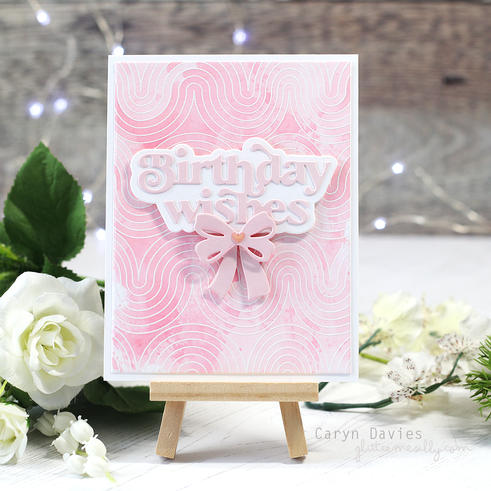 Simon Says Clear Stamp Wavy Background 1214ms You Are My Favorite Birthday Card