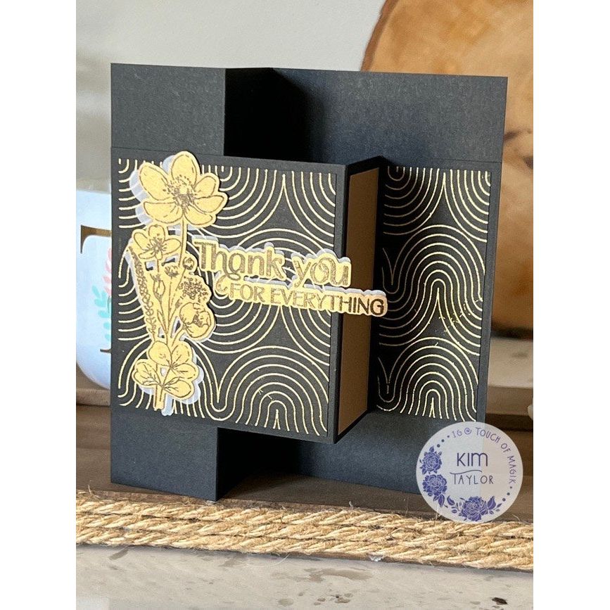 Simon Says Clear Stamp Wavy Background 1214ms You Are My Favorite Thank You Card