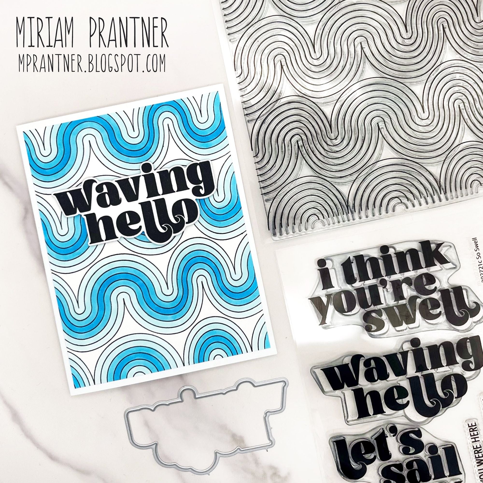 Simon Says Clear Stamp Wavy Background 1214ms You Are My Favorite Hello Card | color-code:ALT04