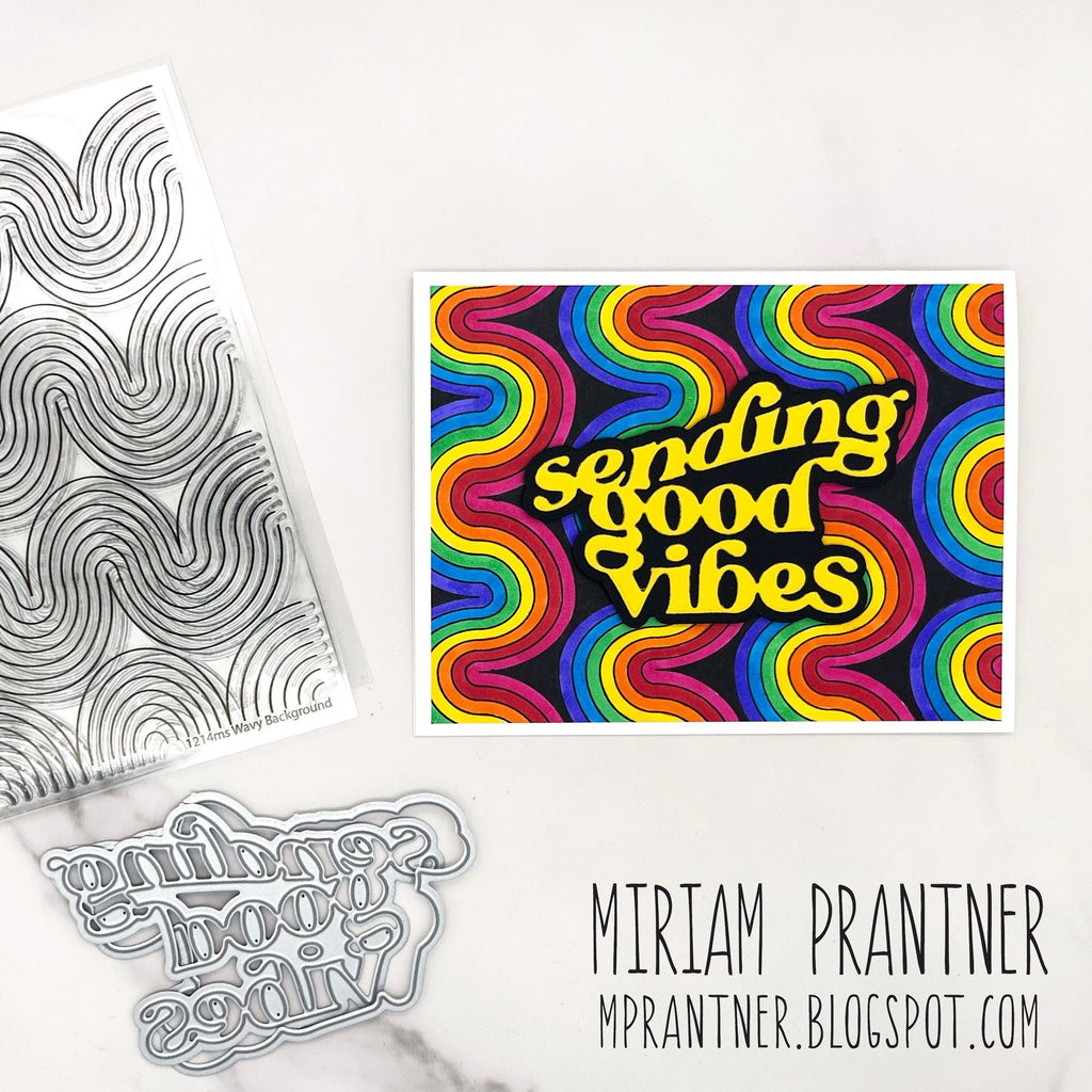 Simon Says Clear Stamp Wavy Background 1214ms You Are My Favorite Good Vibes Card | color-code:ALT05
