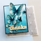 Simon Says Clear Stamp Wavy Background 1214ms You Are My Favorite Thanks Card