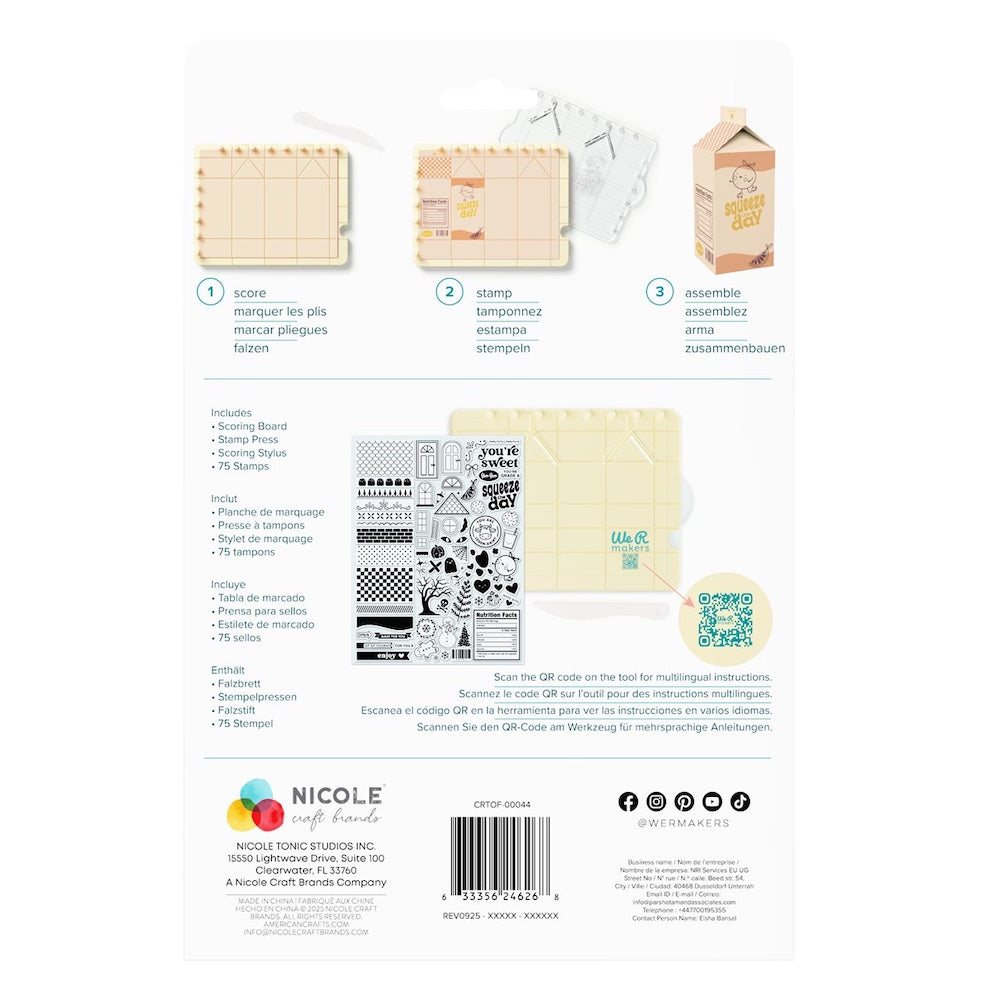 We R Makers Carton Stamp Board and Stamps crtof-00044 back