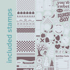 We R Makers Carton Stamp Board and Stamps crtof-00044 stamps