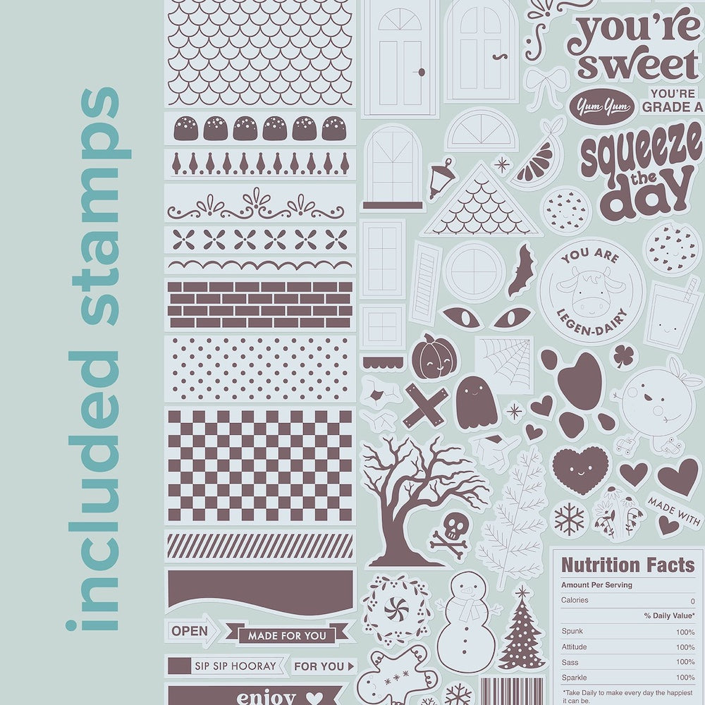 We R Makers Carton Stamp Board and Stamps crtof-00044 stamps