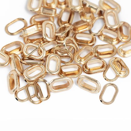 We R Makers Gold Crop-A-Dile 50 Piece Oval Eyelets product
