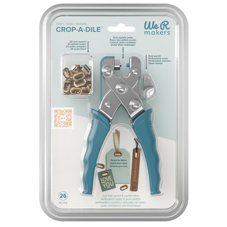 We R Makers Oval Crop-A-Dile and Eyelets