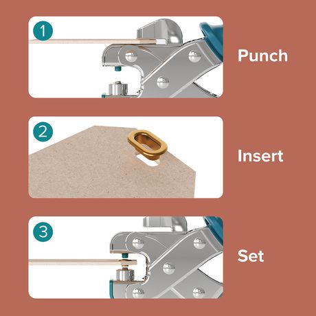 We R Makers Oval Crop-A-Dile and Eyelets directions