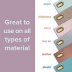 We R Makers Oval Crop-A-Dile and Eyelets options