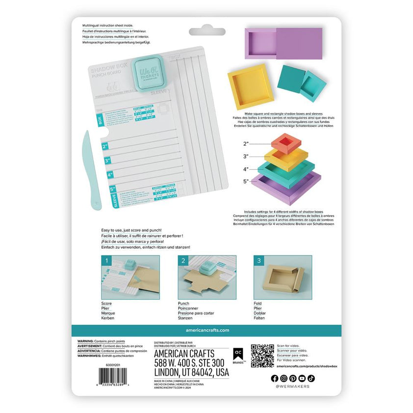 We R Makers Shadow Box Punch Board 60001201 – Simon Says Stamp