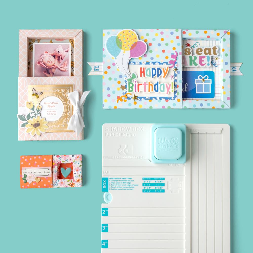 We R Makers Shadow Box Punch Board 60001201 samples