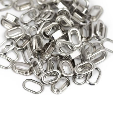 We R Makers Silver Crop-A-Dile 50 Piece Oval Eyelets product
