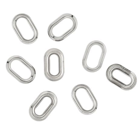 We R Makers Silver Crop-A-Dile 50 Piece Oval Eyelets topview