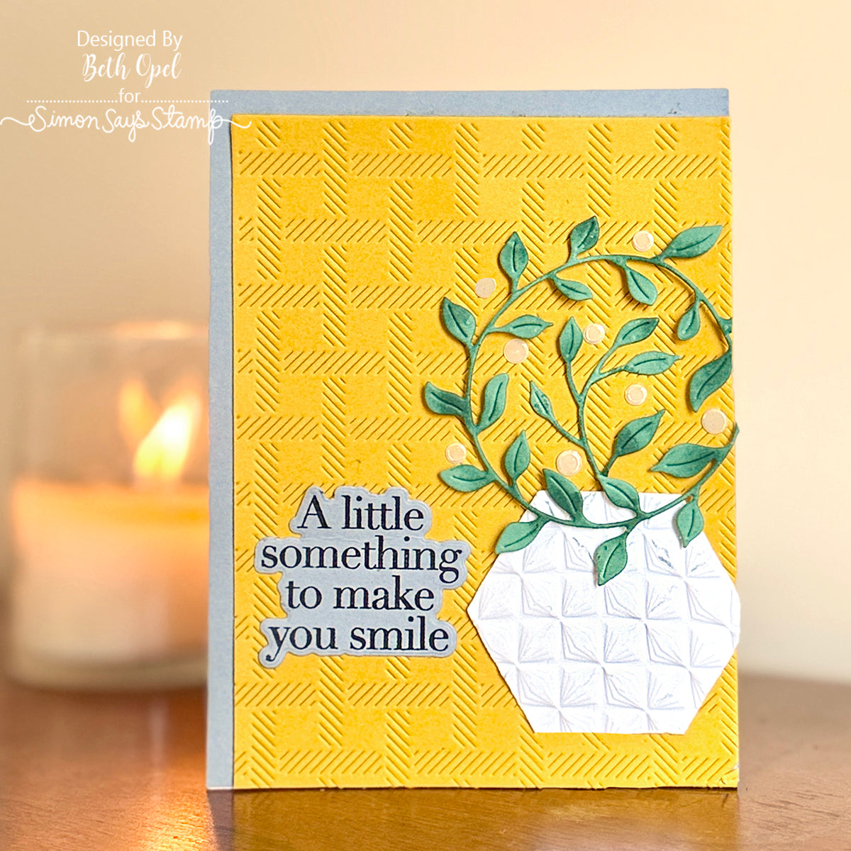 Simon Says Stamp Weaving Plate Wafer Die s1099 DieCember Friend Card
