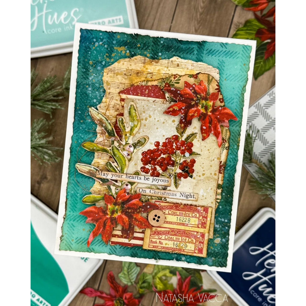 Simon Says Stamp Weaving Plate Wafer Die s1099 DieCember Christmas Card