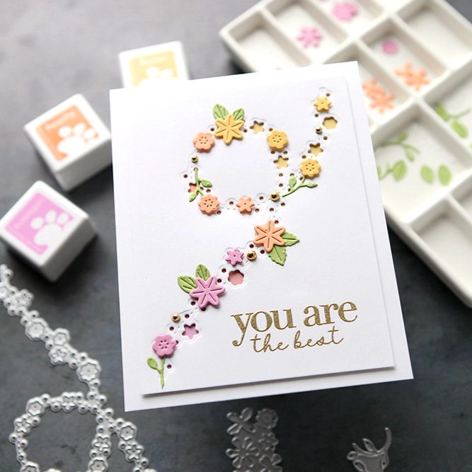Simon Says Stamp Flower Breeze Wafer Dies s994 You Are My Favorite You Are the Best Card | color-code:ALT02
