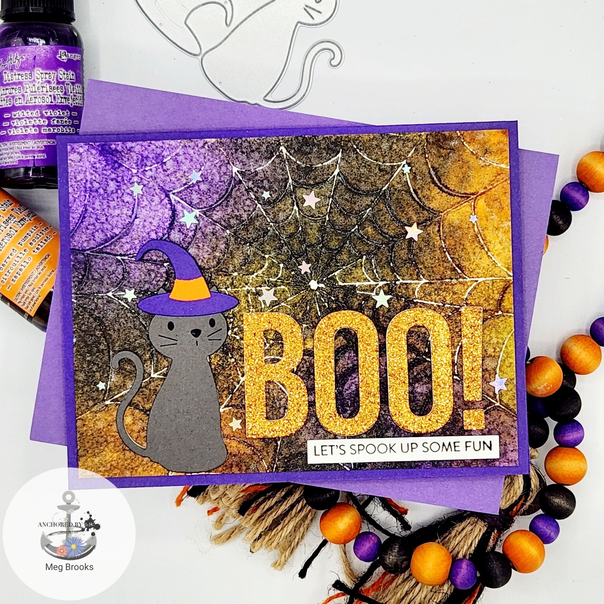 Simon Says Stamp Stencils Web ssst221692 Stamptember Halloween Card