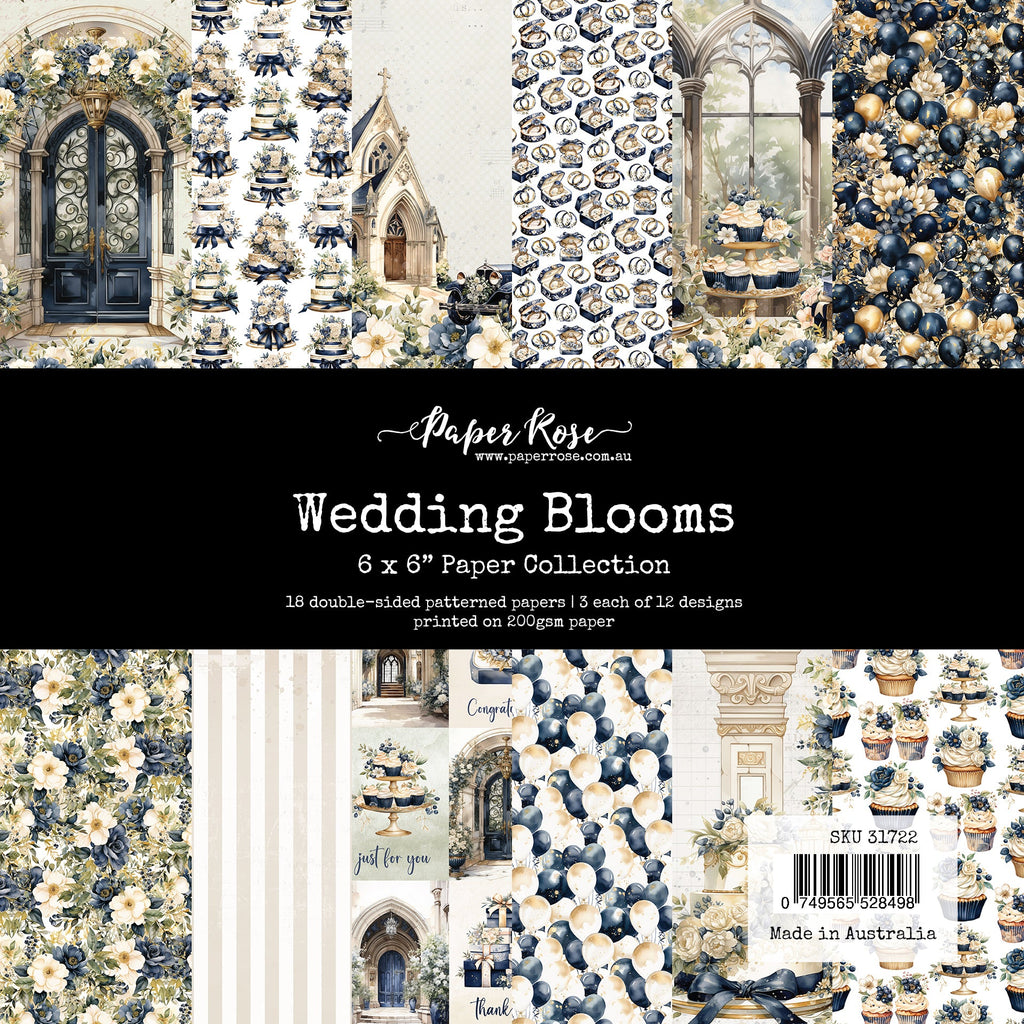 Paper Rose Wedding Blooms 6x6 Paper 31722