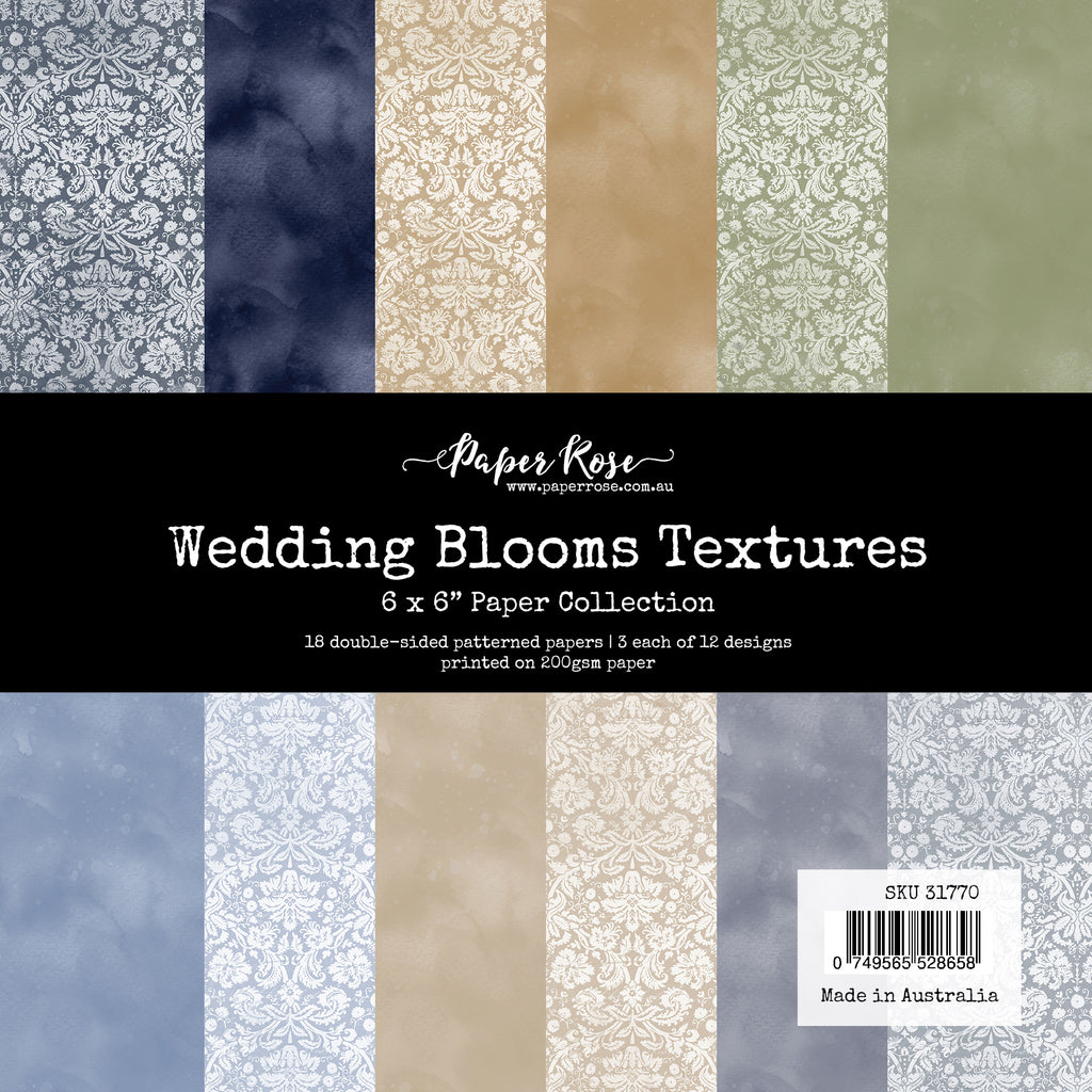 Paper Rose Wedding Blooms Textures 6x6 Paper 31770
