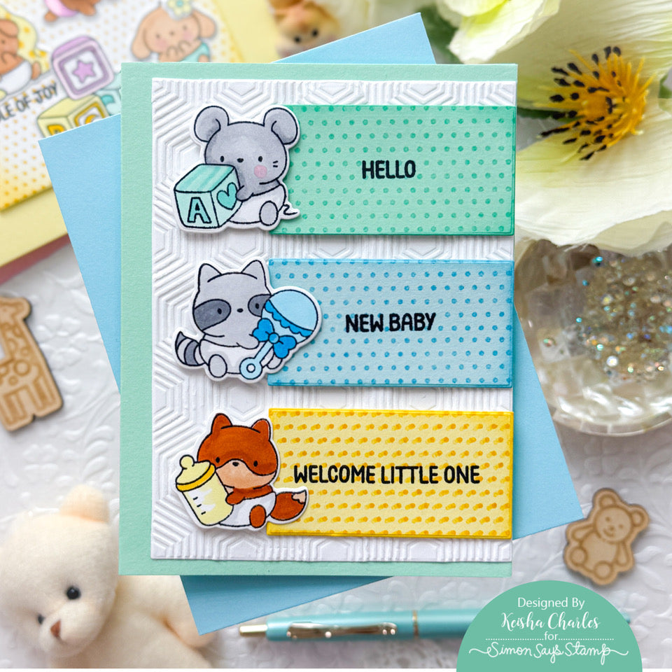 Simon Says Stamps and Dies Welcome Little One set986wl Moments in Time Baby Card | color-code:ALT08